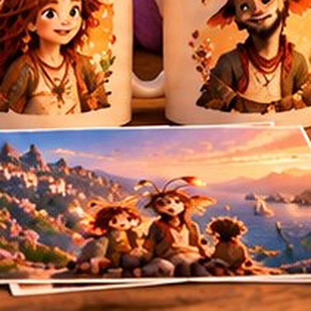 BLINKEARS art prints and a spiral notebook on a wooden table